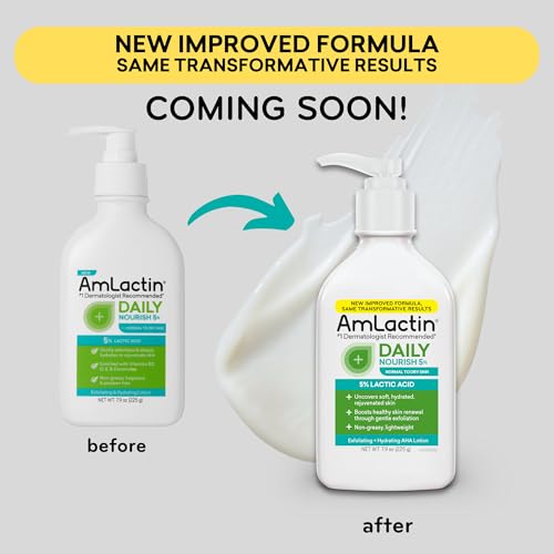 Amlactin Daily 5% Lactic Acid Body & Face Lotion for Dry Skin 7.9 oz
