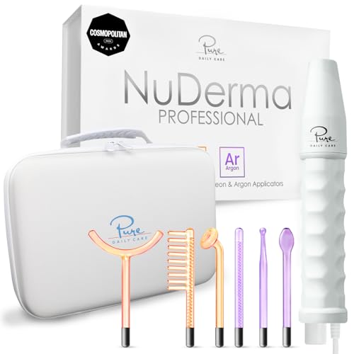 NuDerma Professional Skin Therapy Wand + Travel Case Bundle