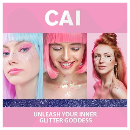 Hair Glitter Gel; Body Glitter & Face Glitter for Women/Kids (1 Pk Stardust Platinum) Iridescent Holograph Roll-on Cosmetic-Grade Makeup, Apply Without Glue, Easy to Take Off & Keep Skin Clean