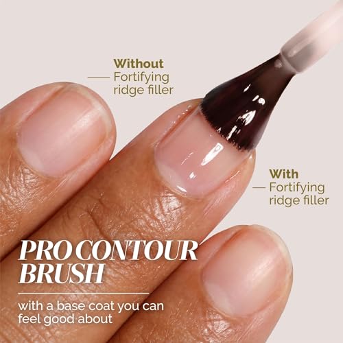 LONDONTOWN Nail Ridge Filler - Tinted Strengthener for Damaged Nails