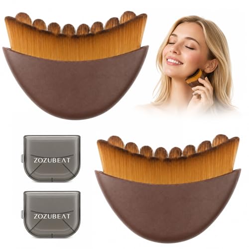 Large Lymphatic Face Brush for Contouring & Relaxation - 2 Pack
