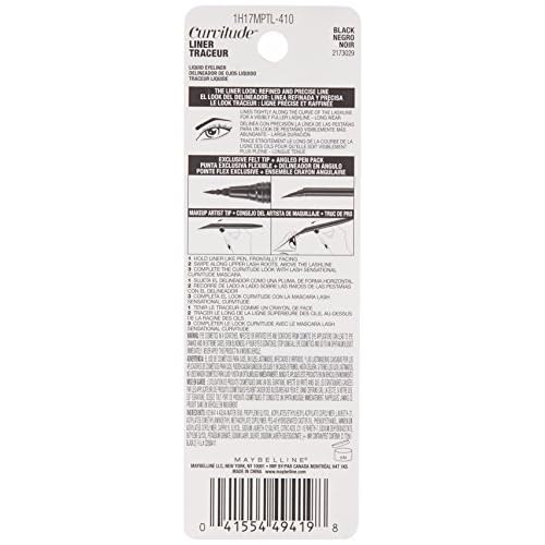 Maybelline Curvitude Liner, Black, 0.027 oz.
