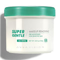 Super Gentle Makeup Remover Wipes Sensitive Skin Eye Makeup Removal Pads Facial Cleansing Plant-Based Fibers, 120 Wipes