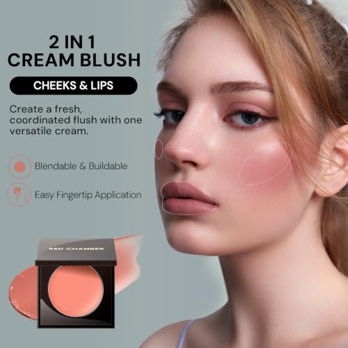 RED CHAMBER Blush, Multi-Purpose Cream Blush for Cheeks & Lips, Haelyn