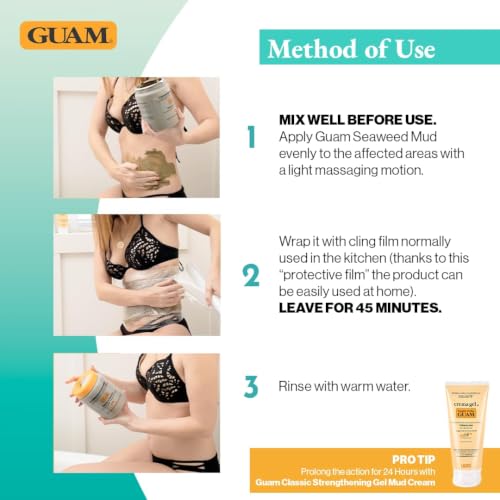 Guam Dren Plus Body Wrap - De-puffing Seaweed Mud for Heavy Legs