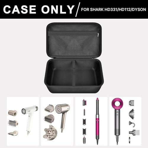 Shark HD331 Hair Dryer Case – EVA Storage Bag with Attachments