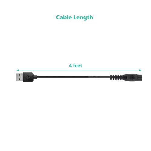 Charging Cable Replacement for Philips Sonicare Cordless Power Flosser 3000 Charger, 2-Pack