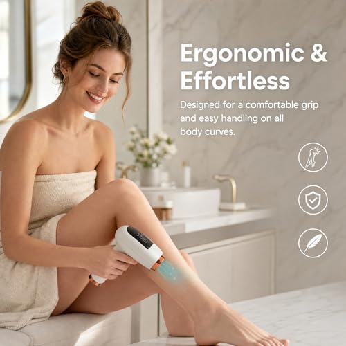 IPL Laser Hair Removal Device for Home Use, 999,999 Flashes, Permanent Hair Removal for Face, Legs, Arms, Bikini