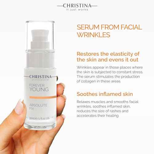 Christina Forever Young Absolute Fix Peptide Serum For Face with Vitamin C | Collagen Boosting, Skin Tightening Effect | Daily Moisturization Face Serum | For Combination, Dry, Normal Skin 30ml