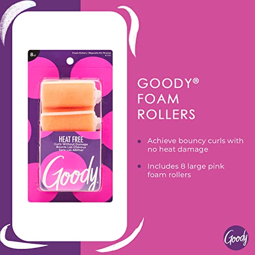 Goody Foam Rollers, X-Large, 8 Count (Pack of 1)