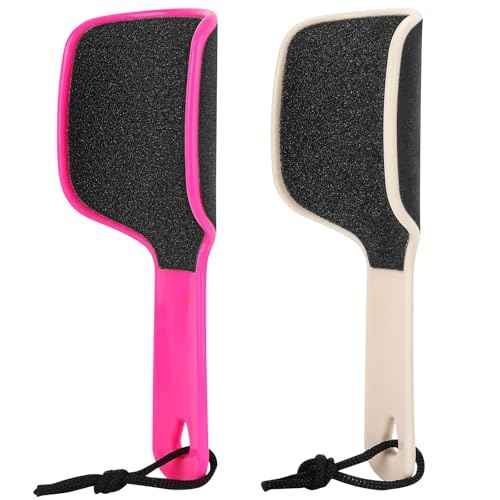 2 Pcs Curved Foot File Callus Remover for Feet, U Shaped Foot Scrubber Dual Sided Heel File Scraper Dead Skin Remover