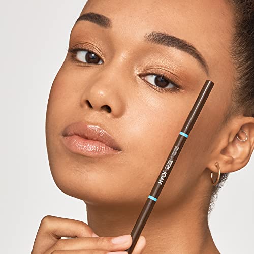 JOAH Eyebrow Pencil - Brow Down To Me Precision Brow Pencil with Built-In Spoolie Brush for Flawless Brows, Warm Medium Brown