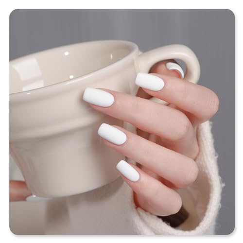 GAOY Flawless White Gel Nail Polish 16ml Soak Off UV Cure for DIY Manicure