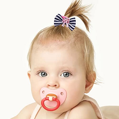 50 Pcs Colorful Hair Ties for Girls - Soft Elastic Ponytail Holders