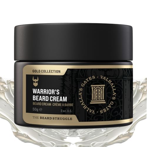Beard Cream by Beard Struggle-Valhalla's Gates Beard Butter Moisturizer & Softener for Men-Hydrated with Avocado & Jojoba Oils-Beard & Mustache Growth Cream 50g