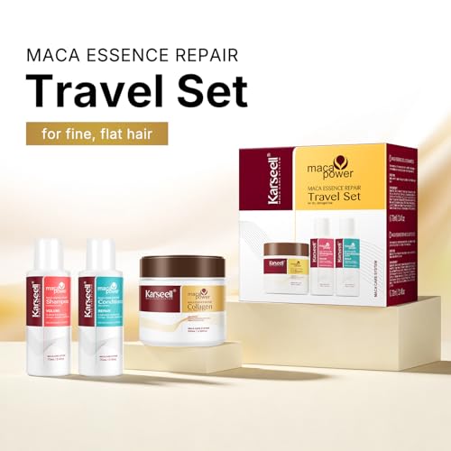 Karseell Travel Hair Care Set with Collagen Mask 3-Piece