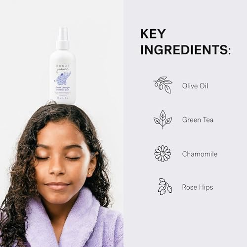 MONAT Junior¢â Gentle Detangler - Safe and tear free Hair Detangler Spray for children. All Natural Tear-free, Sulfate & Paraben-free- Net Wt. 177 ml e / 6 fl. Oz.