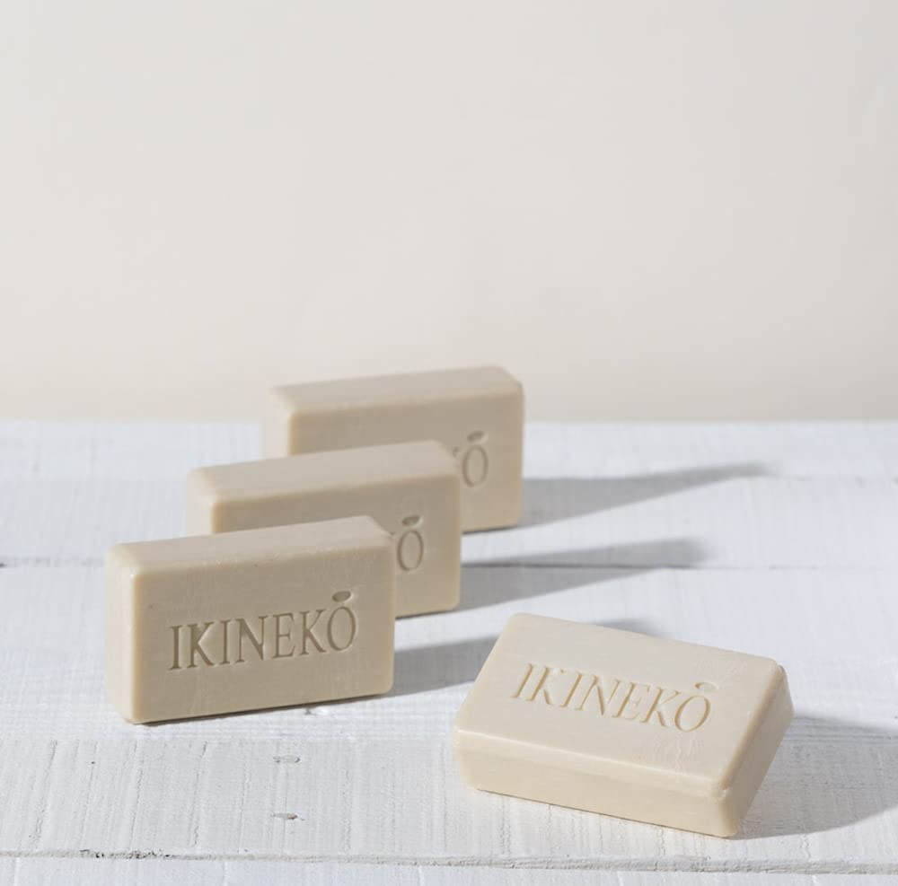 IKINEKO No1 Pure Olive Oil Soap Bar - Pack of 4 - Plant Based Natural Ingredients - For All Skin Types - Handmade - Hammam Scented - 125gr