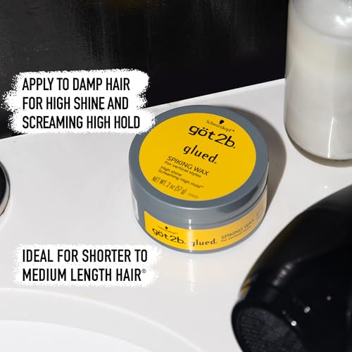 Got2b Glued Spiking Hair Wax 2 Fl Oz - High Hold & Shine