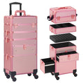 Somduy 5-in-1 Makeup Train Case on Wheels with Drawers