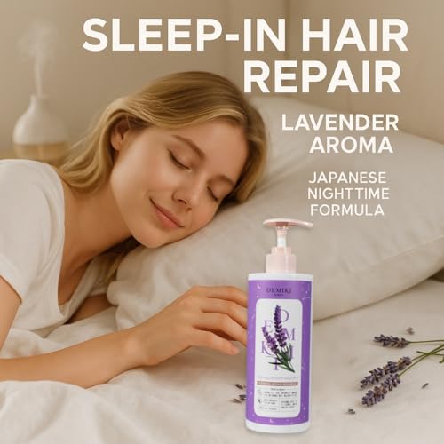DEMIKI Lavender Shampoo for Damaged Hair - Sulfate Free, 450ml