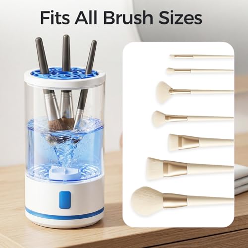 Electric Makeup Brush Cleaner - 7000 RPM Spinner with Type-C Charging