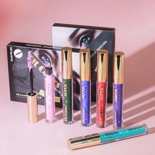 Fiber Lash Mascara - 6 Colors Waterproof Long-Lasting Charming Eye Lash Set for Eyelashes