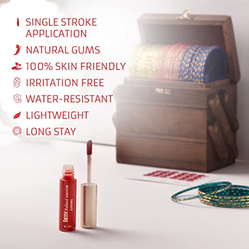 Eyetex Pallavi Sindoor Liquid, 7.5g (7.25mL) - Dark Maroon