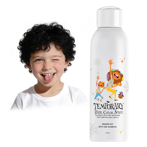 Black Temporary Hair Color Spray, Washable 150ml