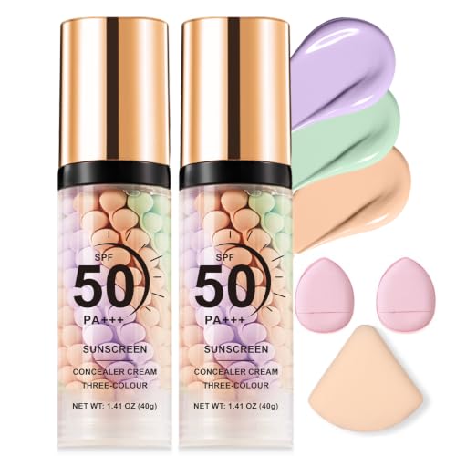 SPF 50 Color Correcting Primer with Sunscreen & Powder Puff