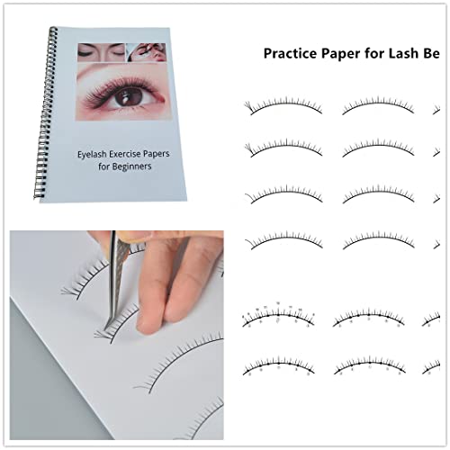 Lashes Training Exercise for Beginners Professional Eyelash Extensions Exercise Book