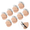4 Pairs DOUBLE-LAYER Practice Lash Strips for Lash Mannequin Head, Replaced Eyelid Practice for Lash Extension Training, Eyelash Extension Practice Lashes, Removable Realistic Eyelids