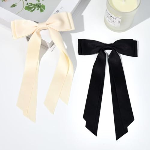 2-Piece Satin Hair Bows with Alligator Clips