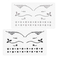 Eyeliner Gems for Cat Face Makeup, Rhinestone Festival Eyeliner Face Bindi Decorations Jewels Body Glitter Crystal Tattoo Sticker for Men Women Kids Halloween Prank Makeup Costume 2Sheets