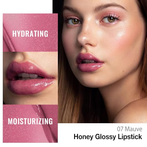 Mauve Tinted Lip Balm - Hydrating Honey Lipstick for All Skin Tones