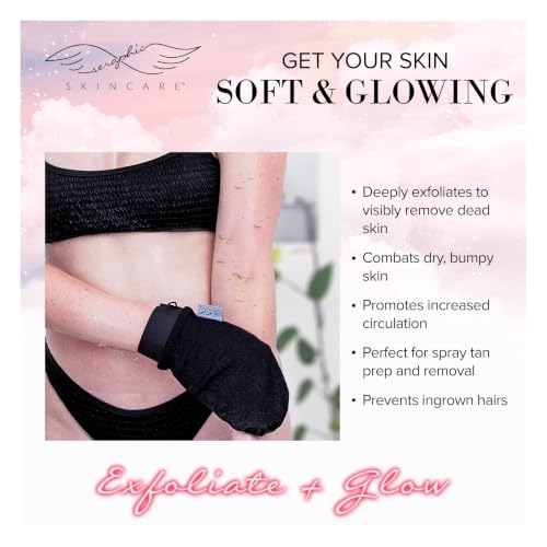 Premium Exfoliating Gloves for Body Care - 2pc Vegan Mitts