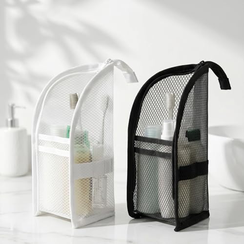2Pcs Waterproof Standing Toiletry Bag - Travel Makeup Organizer