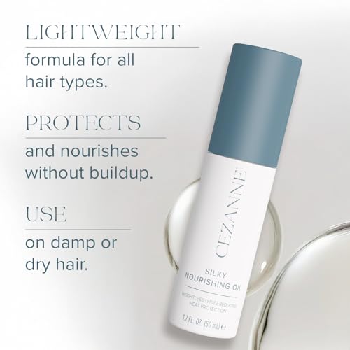 Cezanne Silky Nourishing Oil – Argan, Camellia & Marula – 1.7 fl oz
