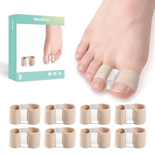 Welnove Bunion Toe Separators - 8 Pcs Gel Spacers for Alignment