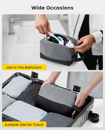 Vorspack Water Resistant Toiletry Bag - Medium Black Travel Bag