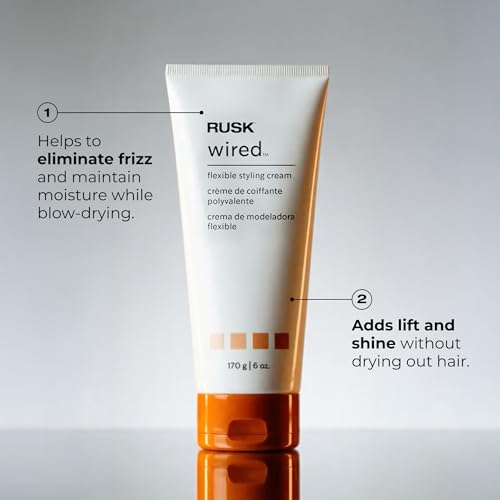 RUSK Wired Flexible Styling Cream - Frizz Control for All Hair Types