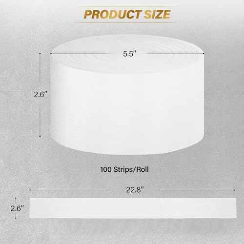 Neck Strips Barber Neck Strips - 100 Count Non-woven Fabric Barber Tape Professional Electrostatic Adsorption Disposable Haircut Paper Neck Band for Barbers and Hairstylists Barber Accessories