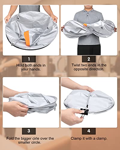 Lictin Waterproof Hair Cutting Cape with Comb - 65cm