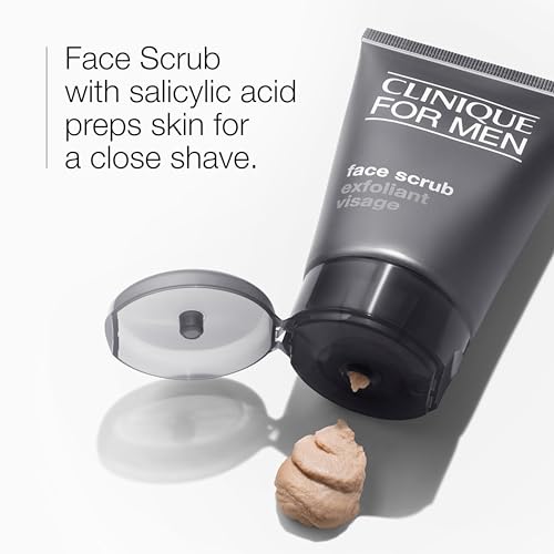 Clinique For Men Exfoliating Face Scrub with Salicylic Acid, 3.4 Fl Oz