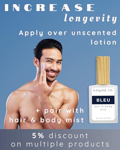 Kailuna Co. Bleu Men's Essential Oil Perfume Roll On, 0.34 fl oz