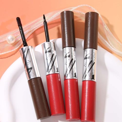Peel Off Eyebrow Tint & Lip Gloss 2-in-1 Waterproof Set