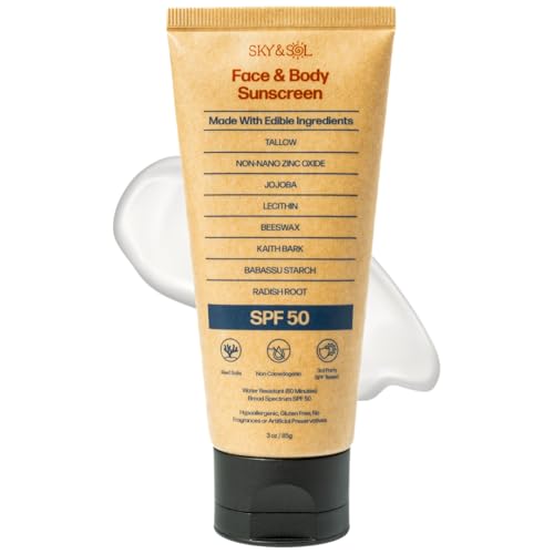 Sky and Sol Mineral Sunscreen SPF 50 with Grass-Fed Tallow
