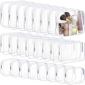 24 Pcs Clear Toiletry Bags Large PVC Travel Clear Makeup Bag Trip Home Storage Bag Waterproof Cosmetic Bag with Zipper for Women and Men, 3 Different Size