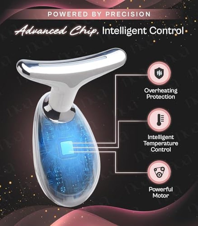 LuxeSkin 7-Color LED Red Light Therapy Facial Massager