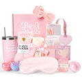 Happy Birthday Gifts for Women Mom Her Friend Sister Wife Grandma, Self Care Gifts Spa Gifts Set, Relaxing Care Package Spa Basket, Valentines Day, Mothers Day, Birthday Gifts for Your Love (Pink)